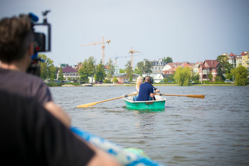 Sina beim Dreh